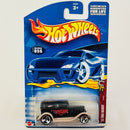 2002 Hot Wheels Wild Frontier 32 Ford Sedan Delivery 056 negro 3SP base ZAMAC