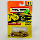 1996 Matchbox Super Fast Chrysler Atlantic 11 dorado Primera Edición