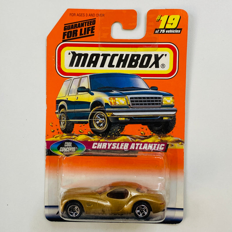 1998 Matchbox Cool Concepts Chrysler Atlantic 19 dorado metálico