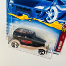 2002 Hot Wheels Wild Frontier 32 Ford Sedan Delivery 056 negro 3SP base ZAMAC