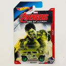 2015 Hot Wheels Walmart Exclusive Marvel Avengers Age of Ultron Hulk Rockster verde metálico 5SP