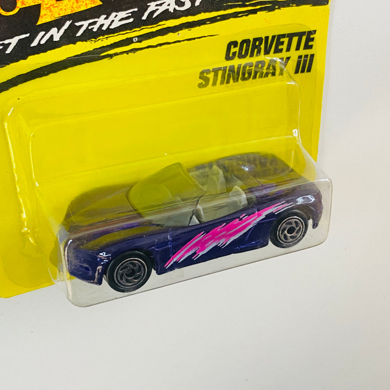 1997 Matchbox Super Fast Corvette Stingray III 38 morado oscuro