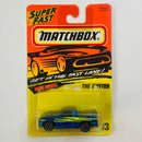 1996 Matchbox Super Fast New Model The Buster 13 azul Primera Edición