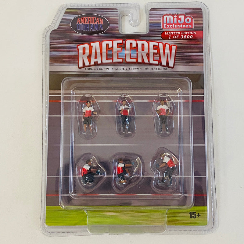 2025 American Diorama MiJo Exclusives 1:64 Limited Edition 1/3,600 Race Crew Figuras Diorama Mecánicos de Carreras