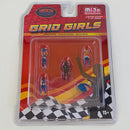 2024 American Diorama MiJo Exclusives 1:64 Limited Edition 1/3,600 Grid Girls Figuras Diorama de Carreras