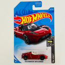 2019 Hot Wheels HW Space Tesla Roadster with Starman rojo metálico RA6 Primera Edición