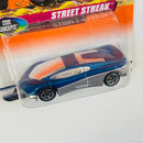 1998 Matchbox Cool Concepts Street Streak 16 azul con plata