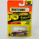 1997 Matchbox Super Fast Street Streak 62 rojo con plata