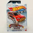 2022 Hot Wheels Walmart Exclusive HW Winter Holiday Series Chrysler Pacifica rojo BAJA5