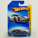 2010 Hot Wheels New Models 09 Corvette Stingray Concept gris metálico OH5 Primera Edición