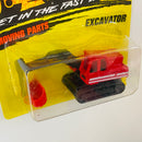 1996 Matchbox Moving Parts Excavator 6 rojo
