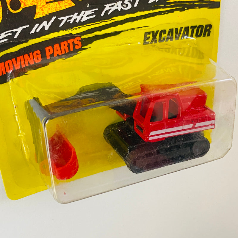 1996 Matchbox Moving Parts Excavator 6 rojo