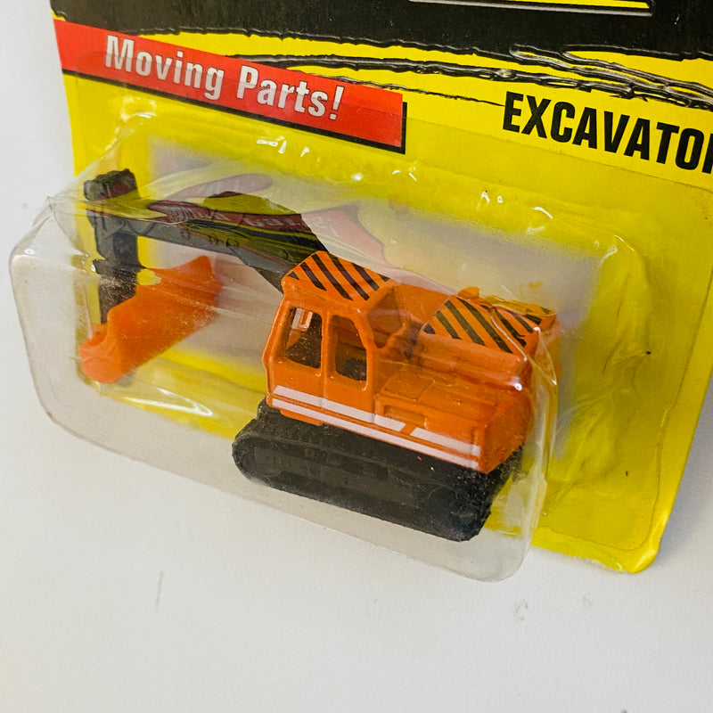 1997 Matchbox Moving Parts Excavator 6 naranja