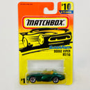1997 Matchbox Super Fast Dodge Viper RT/10 10 verde metálico
