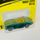 1997 Matchbox Super Fast Dodge Viper RT/10 10 verde metálico