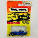1997 Matchbox New Model Dodge Viper GTS Coupe 1 azul metálico Primera Edición