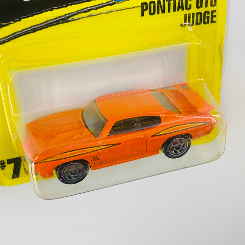 1996 Matchbox Super Fast New Model Pontiac GTO Judge 70 naranja Primera Edición