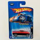 2005 Hot Wheels First Editions Torpedoes Trim TRK 049 naranja metálico PR5 Primera Edición