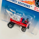 1996 Hot Wheels First Editions Radio Flyer Wagon rojo BW base ZAMAC Primera Edición