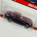 2005 Hot Wheels Classics Series 1 1963 Corvette morado spectraflame Goodyear 5SP