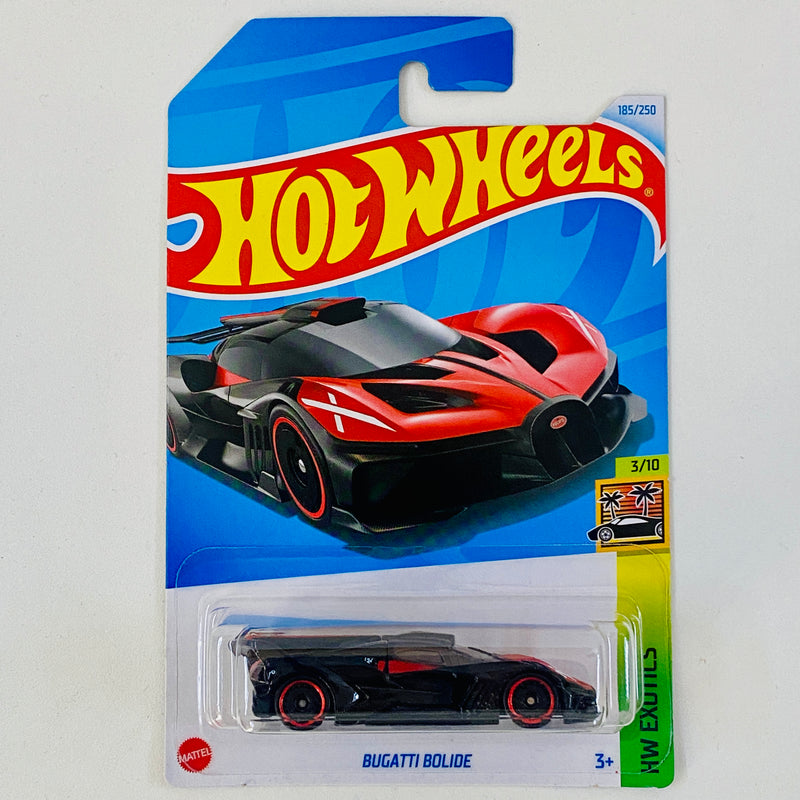 2024 Hot Wheels HW Exotics Bugatti Bolide negro con rojo AD
