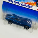 1998 Hot Wheels First Editions Jaguar D-Type azul metálico 5SP Primera Edición