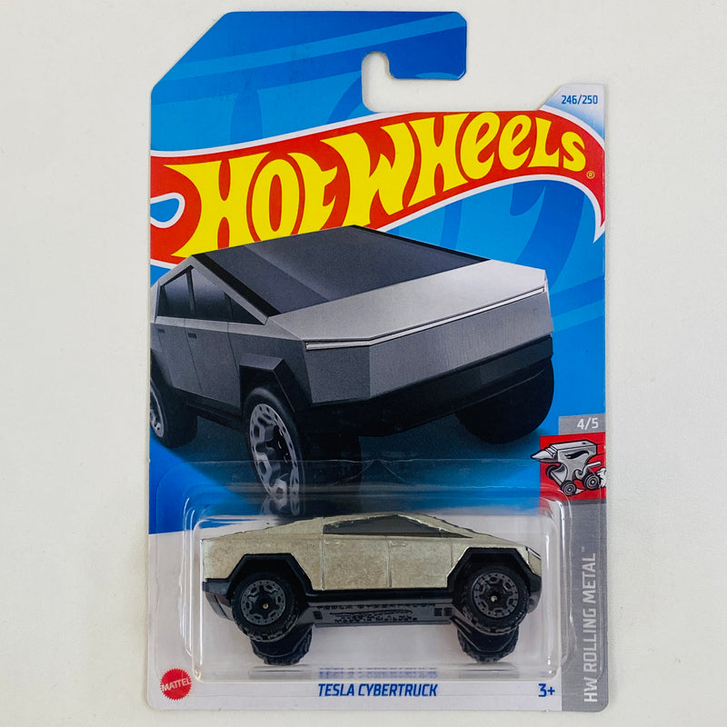 2024 Hot Wheels HW Rolling Metal Tesla Cybertruck ZAMAC BLOR