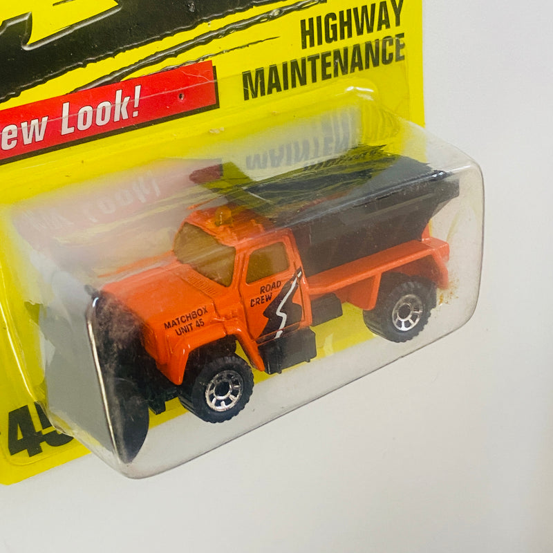 1997 Matchbox Chevrolet Highway Maintenance 45 naranja