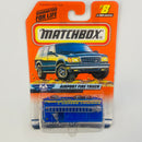 1999 Matchbox Air Traffic Airport Fire Truck 8 Bombero azul