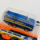 1999 Matchbox Air Traffic Airport Fire Truck 8 Bombero azul