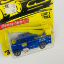 1997 Matchbox Moving Parts Ford Utility Truck 33 azul