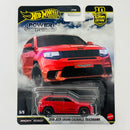 2026 Hot Wheels Premium Car Culture Power Trip 2019 Jeep Grand Cherokee Trackhawk rojo Llantas de Goma RR