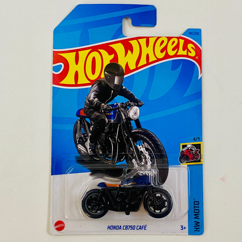 2023 Hot Wheels HW Moto Honda CB750 Café azul MCCR Primera Edición