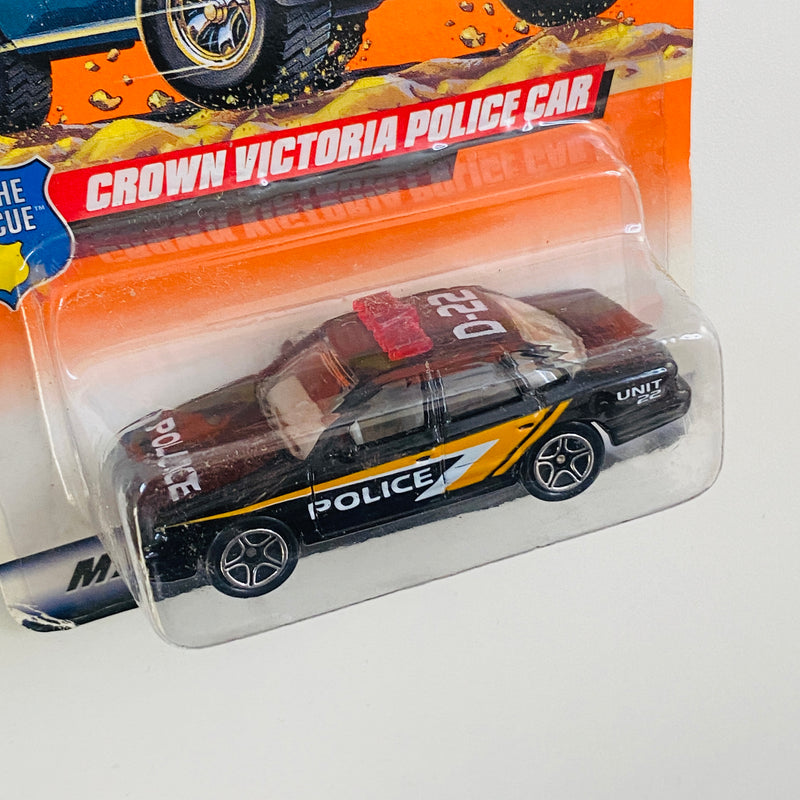 1998 Matchbox To The Rescue 1997 Ford Crown Victoria Police Car 28 negro