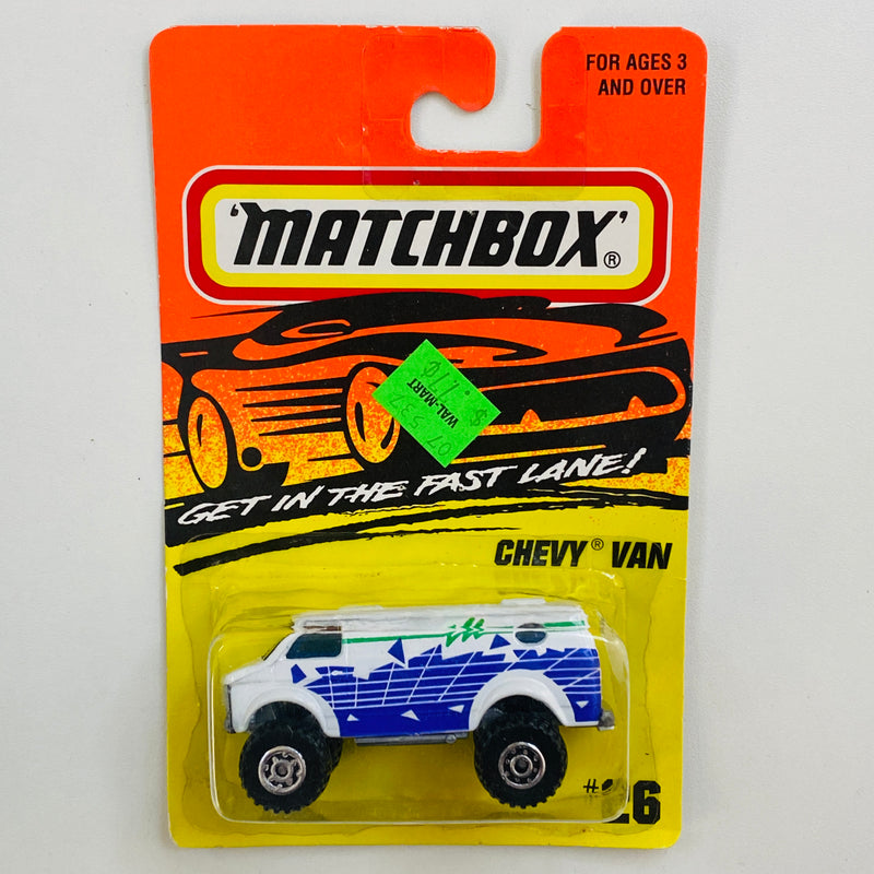 1996 Matchbox Chevy Van 26 blanco