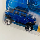 2008 Hot Wheels New Models Hummer H2 SUT azul 5SP Primera Edición