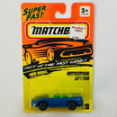 1995 Matchbox New Model Mitsubishi Spyder 28 azul metálico Primera Edición