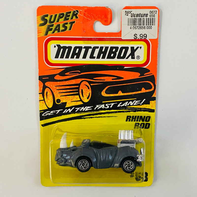 1995 Matchbox Super Fast Rhino Rod 53 gris