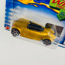 2002 Hot Wheels First Editions Hyundai Spyder Concept 049 dorado metálico PR5 Primera Edición