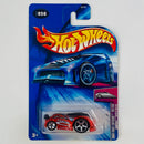 2004 Hot Wheels First Editions Hardnoze Toyota Celica 056 rojo metálico 5SP Primera Edición