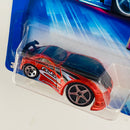 2004 Hot Wheels First Editions Hardnoze Toyota Celica 056 rojo metálico 5SP Primera Edición