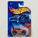 2004 Hot Wheels First Editions Tooned Mitsubishi Pajero Evolution 054 rojo 5SP Primera Edición