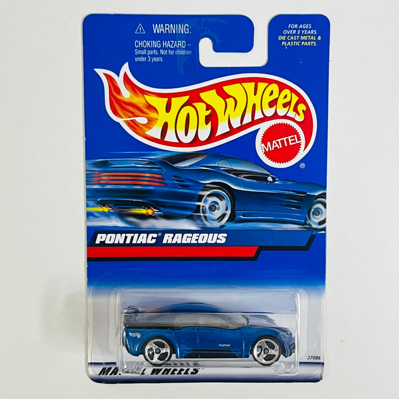 2000 Hot Wheels Pontiac Rageous azul metálico 3SP