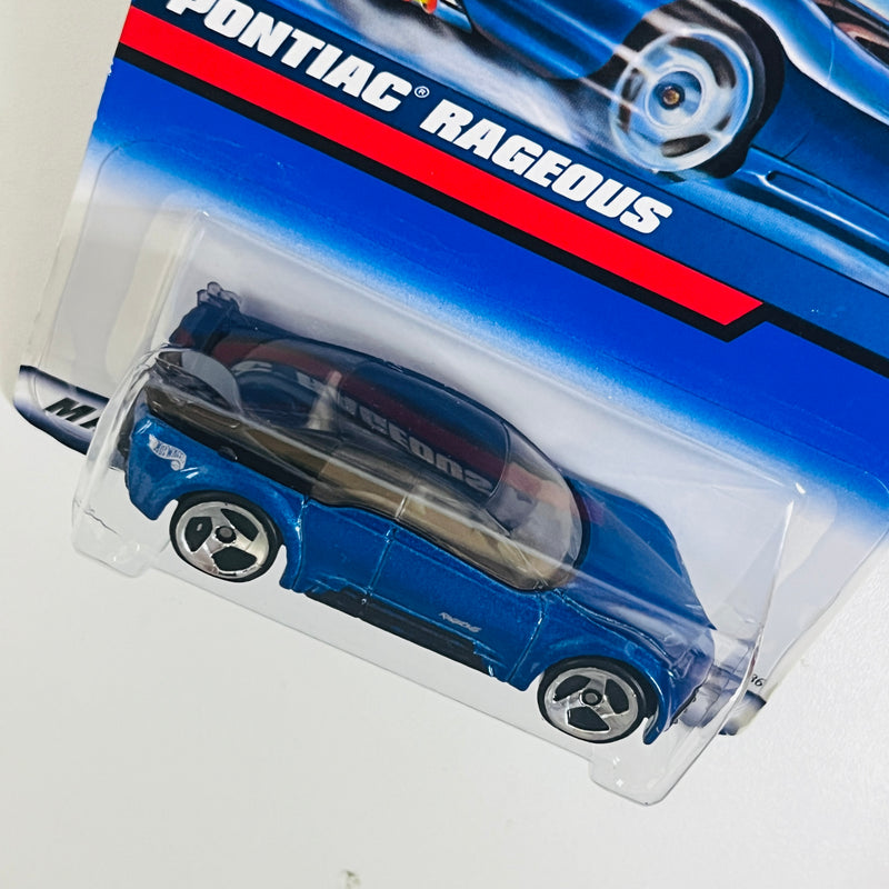 2000 Hot Wheels Pontiac Rageous azul metálico 3SP