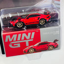 2026 Mini GT MiJo Exclusives 1:64 Limited Edition Porsche 911 GT3 RS Weissach Package Guards Red rojo Llantas de Goma