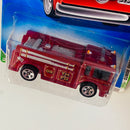 2009 Hot Wheels Treasure Hunts Fire Eater rojo metálico 5SP