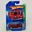 2009 Hot Wheels Treasure Hunts Fire Eater rojo metálico 5SP - Detalle Burbuja