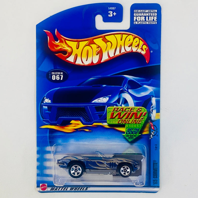 2002 Hot Wheels Corvette Series 65 Corvette Chevrolet 067 azul metálico 5SP