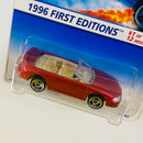 1996 Hot Wheels First Editions 1996 Ford Mustang GT rojo metálico SB base ZAMAC Primera Edición