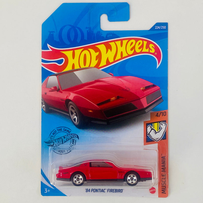 2020 Hot Wheels Muscle Mania 84 Pontiac Firebird rojo 5SP Primera Edición